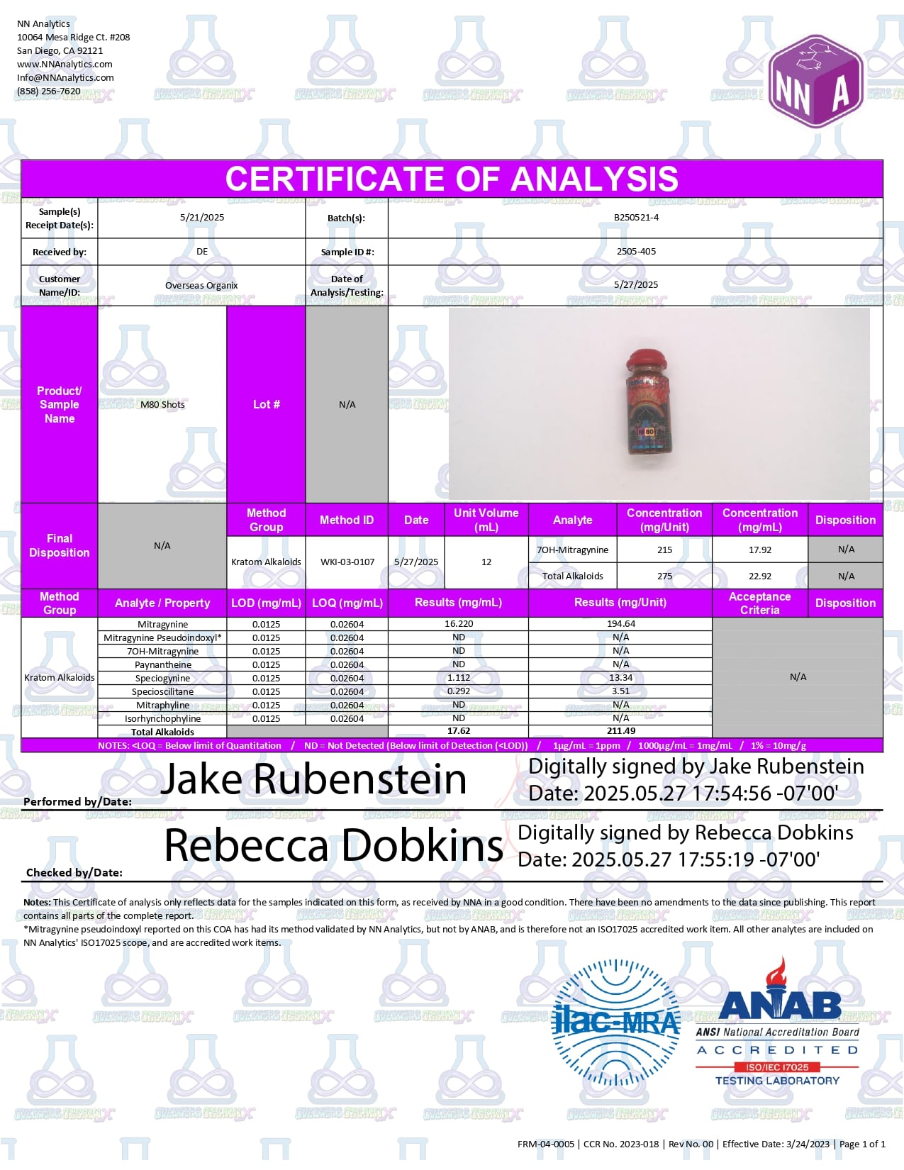 M80 Kratom Extract Shot – (80% MIT) - Image 4